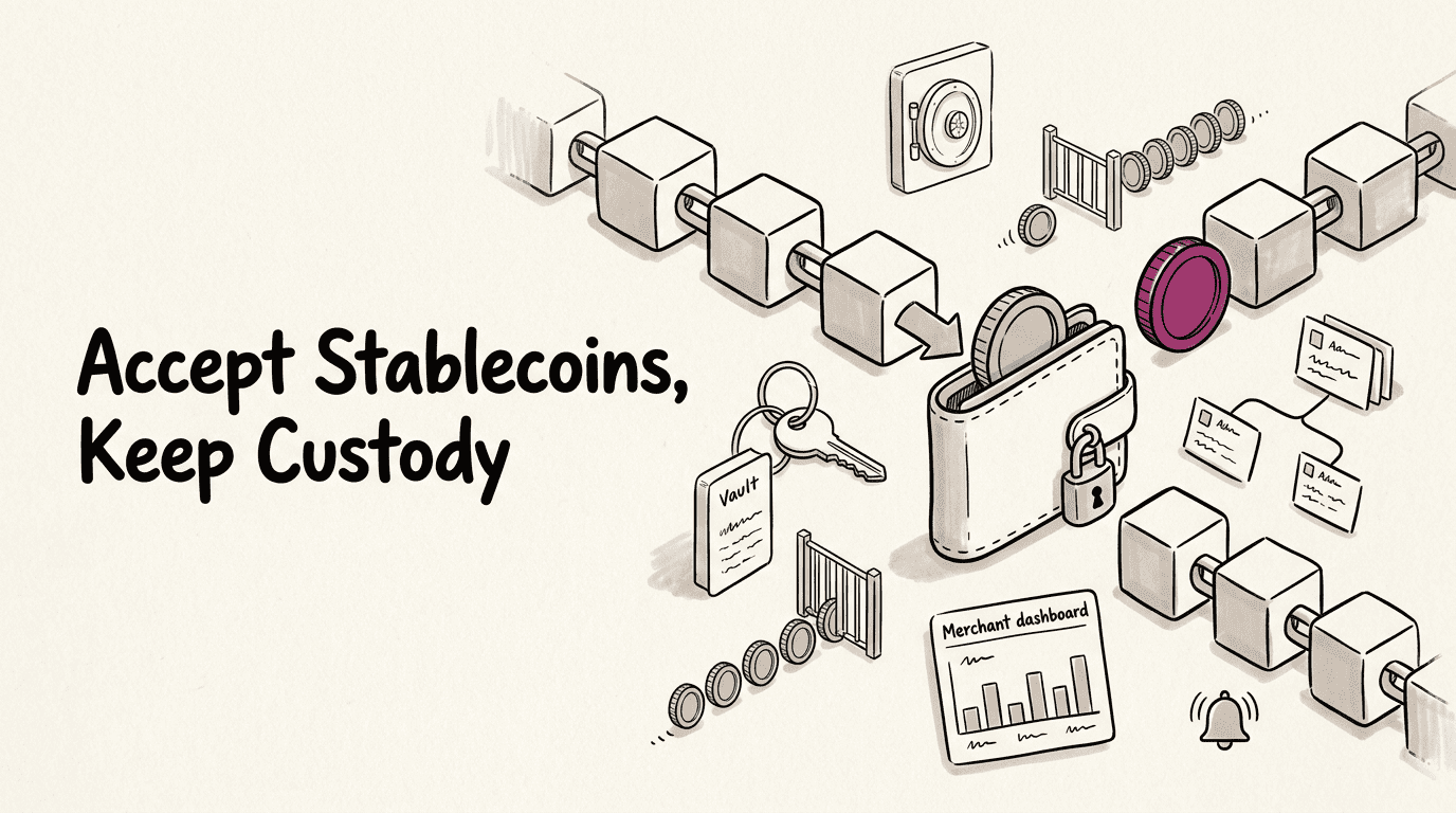 Accept Stablecoins, Keep Custody