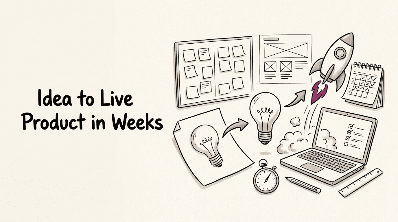 Idea to Live Product in Weeks